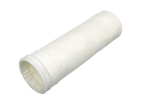 An acrylic filter bag placed on a flat surface