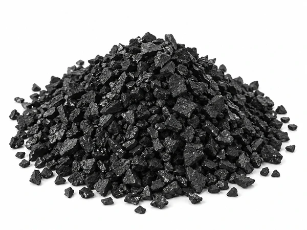 A pile of granular activated carbon