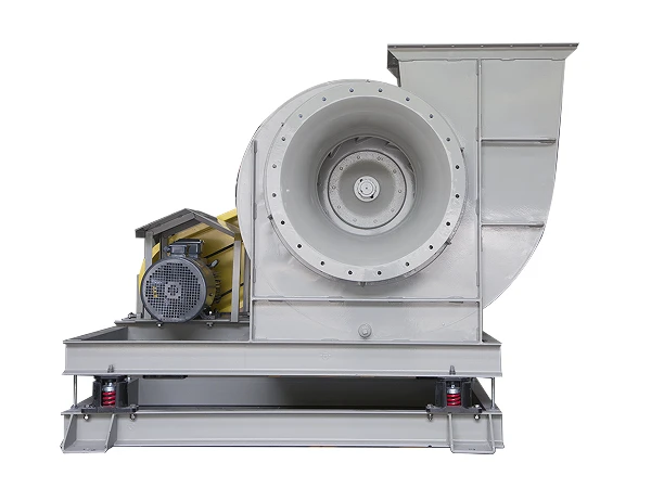 A Belt-Drive Metal Fan installed on a support frame