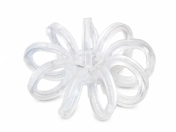 An boundless rosette ring element lying flat