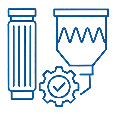 An equipment maintenance icon