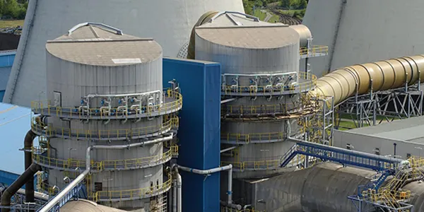 Desulfurization equipment at a coal-fired power plant