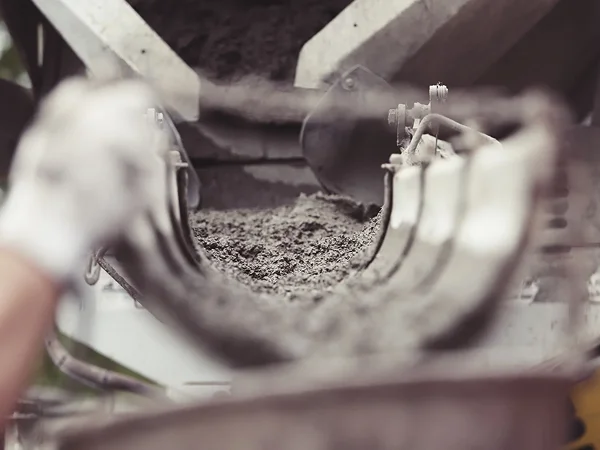A large amount of metal dust generated by machinery
