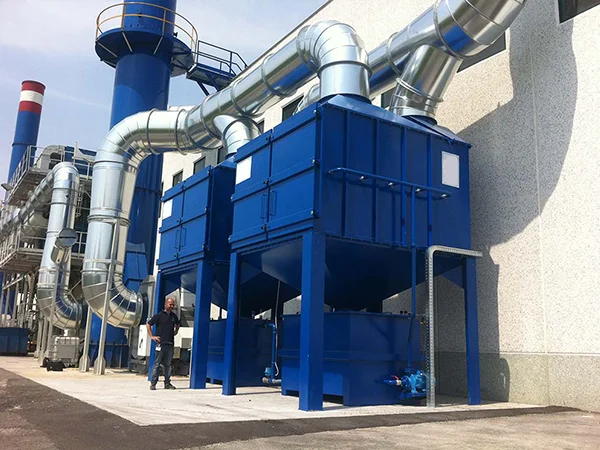 Two oil mist purifiers installed in series