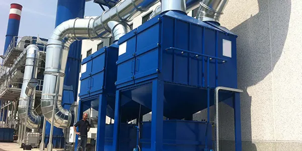 Two oil mist purifiers installed in series