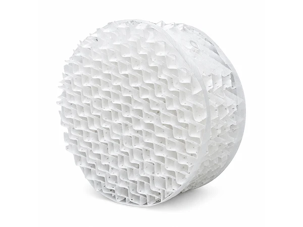 A piece of Plastic Perforated Corrugated Packing placed on a flat surface