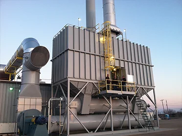 An RCO regenerative combustion system installed on the ground