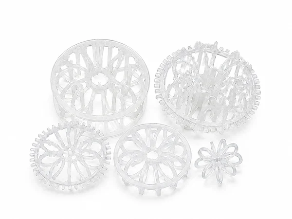 Different styles of Rosette Ring Packing arranged together