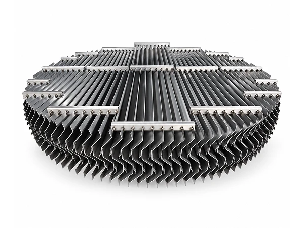 A vane type mist eliminator is placed there.